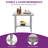 Edrosie Inc Stainless Steel 30'' L x 24'' W x 33.8'' H Adjustable Work Table