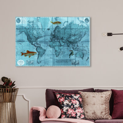 " World Mercators Map 1863 " by Oliver Gal