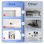 Niche de douche de salle de bain l 15 po x H 13 po, niche murale rectangulaire en acier inoxydable, nickel brossé-98472651