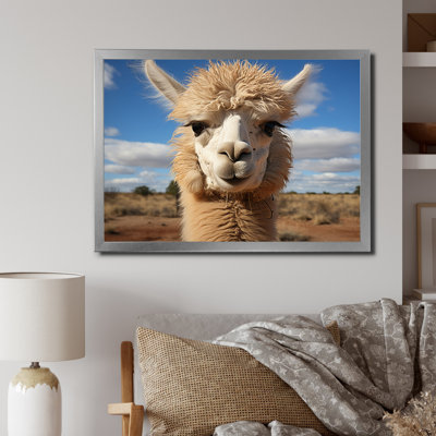 " Alpaca Vibrant Portrait I "
