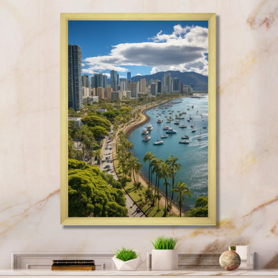 Vasbinder Honolulu Beautiful Cityscape Spot I, reproduction d'art sur toile