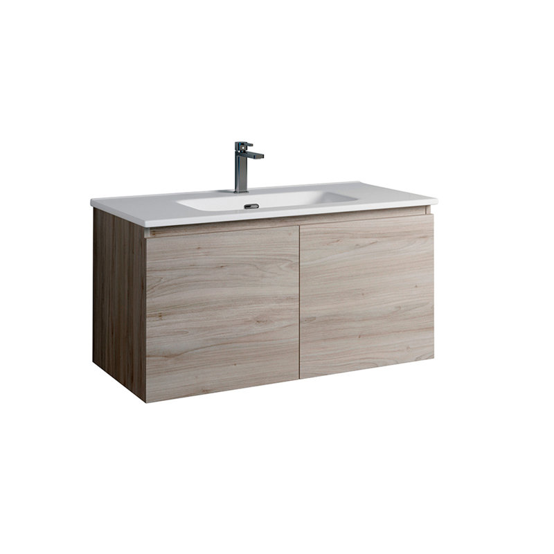Base de meuble-lavabo simple 36 po Malibu, Pin