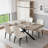 55.11"-70.86"Retro Rectangular Stretch Dining Table-979097056