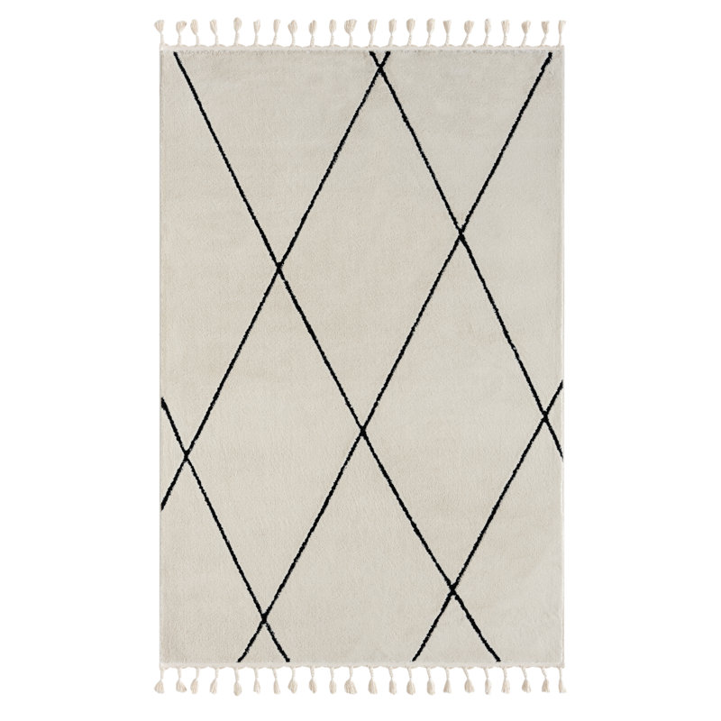 Charm Tapis white Rug, Rectangle 160 x 230cm
