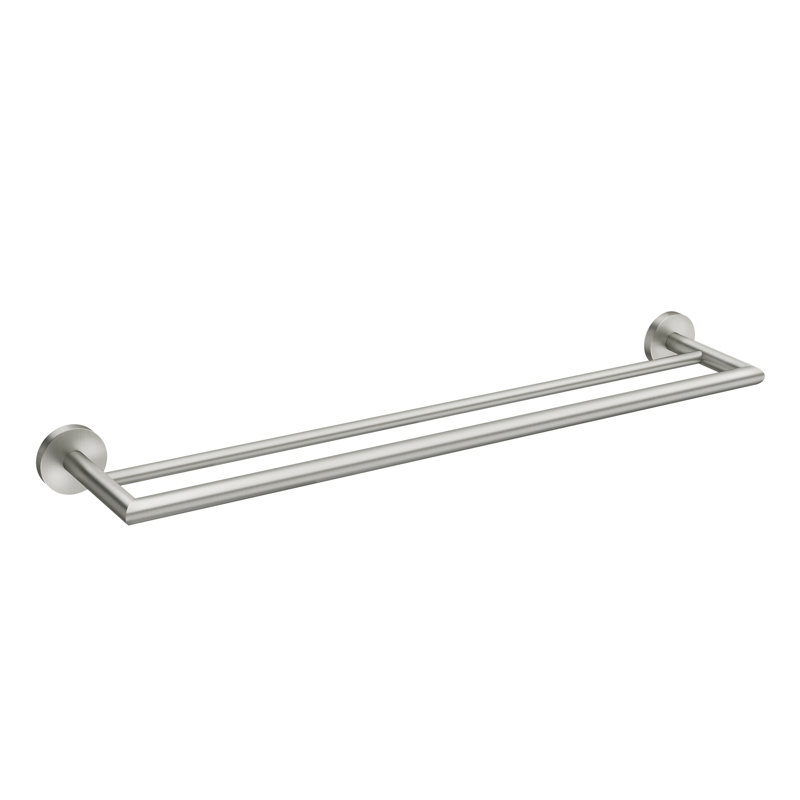 Arlys 24" Wall Mounted Towel Bar, Brushed Nickel