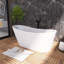 Baignoire de trempage autoportante en acrylique 67 po