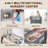 5 In 1 Pack And Play, 1 Step Opening Folding Baby Bassinet Bedside Crib, Portable Crib With Changing Table And Storage Bag, Music Box, Easy To Carry Playard For Newborn, Infant And Toddler