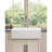 24"L X 19"W Ceramic White Apron Front Kitchen Sink, Deep Bowls, High - End Modern Design, Stain And Scratch , Surface Easy To Clean Lifestyle