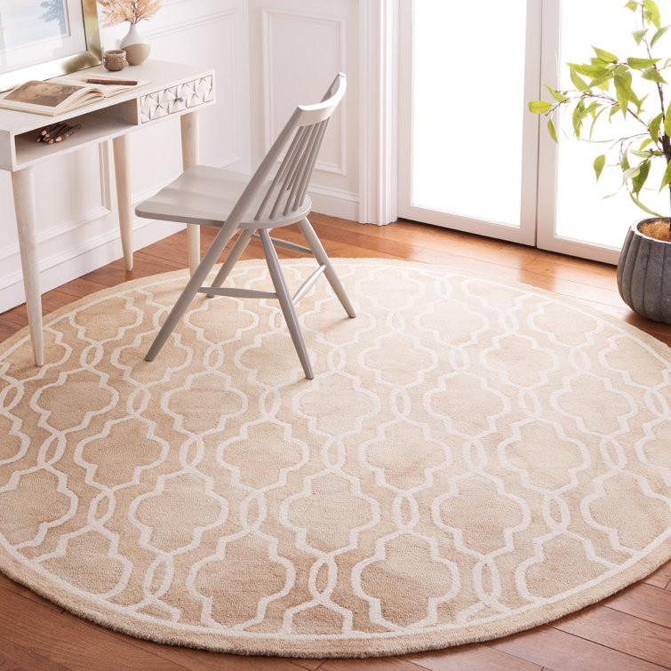 Dip Dye Hand Tufted Wool Geometric Rug