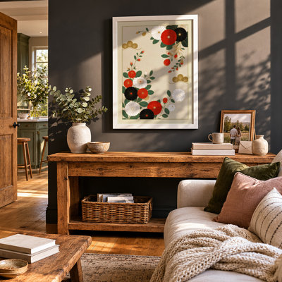 Scattered Blooms Botanical - Framed Print