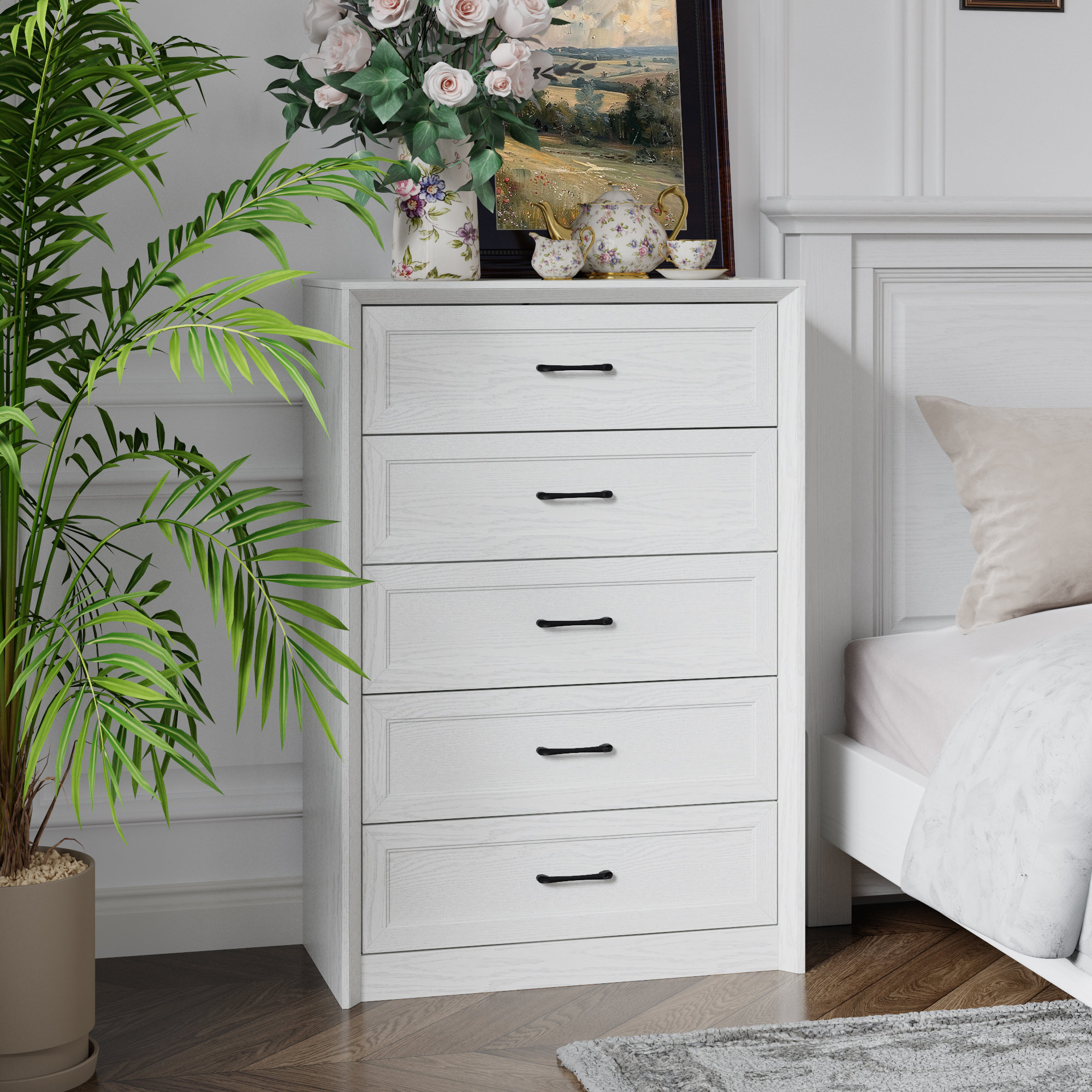 Latitude Run® Vertical 5-Drawer Accent Chest | Wayfair