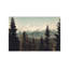 Snow Capped Sierra Mountains And Fir Trees In Sequoia National Park California by Nature Magick - Wrapped Canvas Print-1253167565