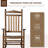 Traditional Wooden High-Back Rocking Chair For Porch, Indoor/Outdoor-1680805938