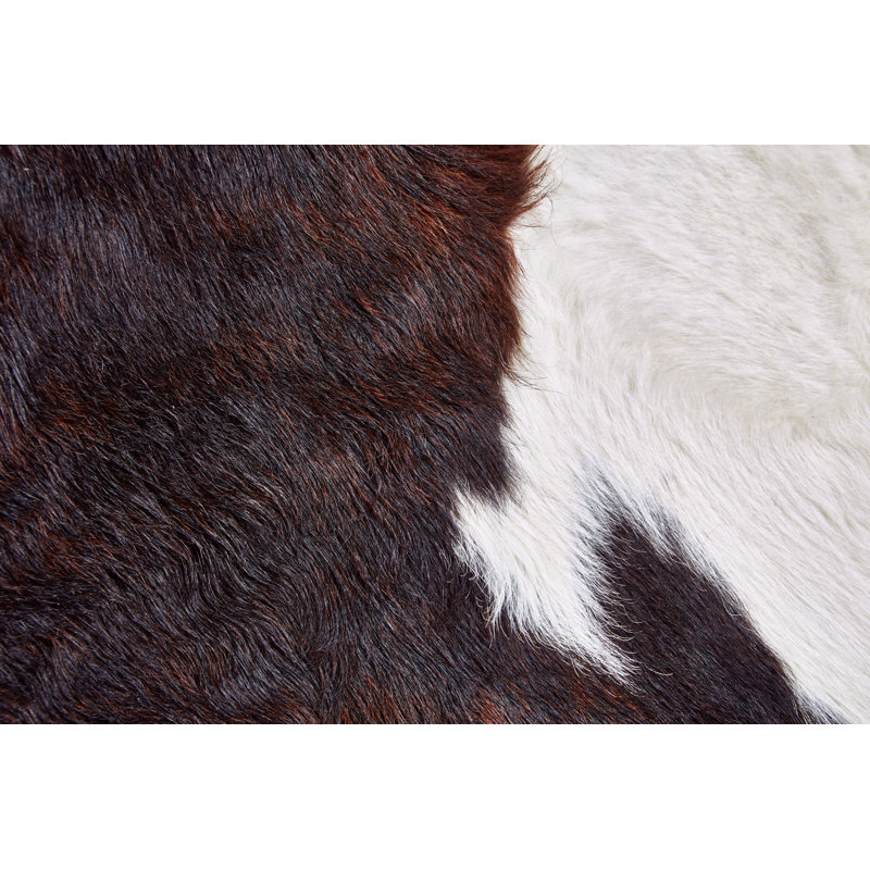 Cyprian Cowhide Animal Print Indoor Rug, 18" x 18"