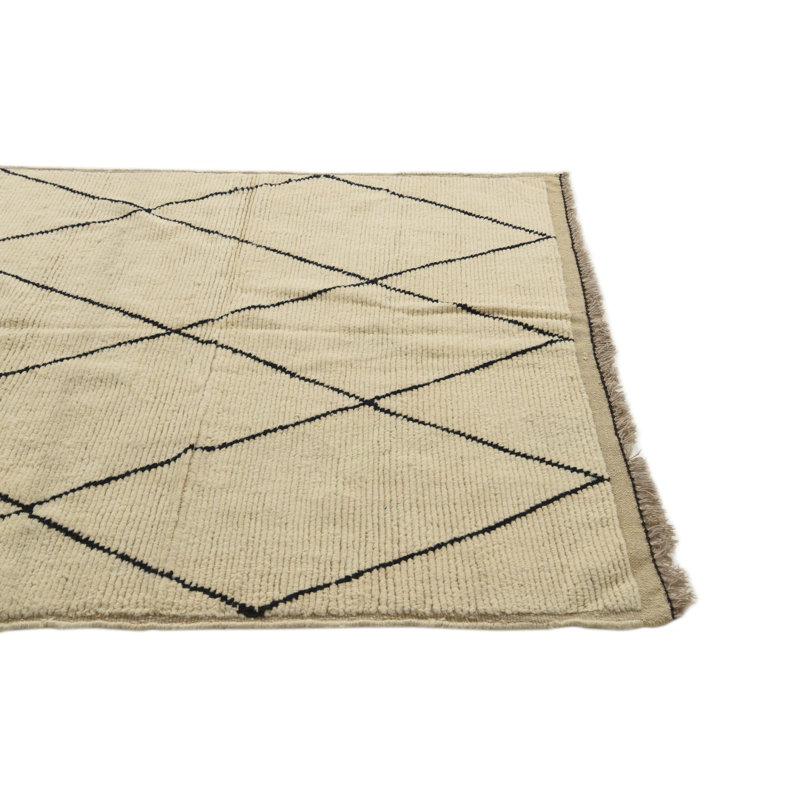 6 Ft Rectangle Pinson Ivory Rug