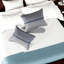 Ensembles de literie luxueux en jacquard bleu marine, confort en polyester avec style chic