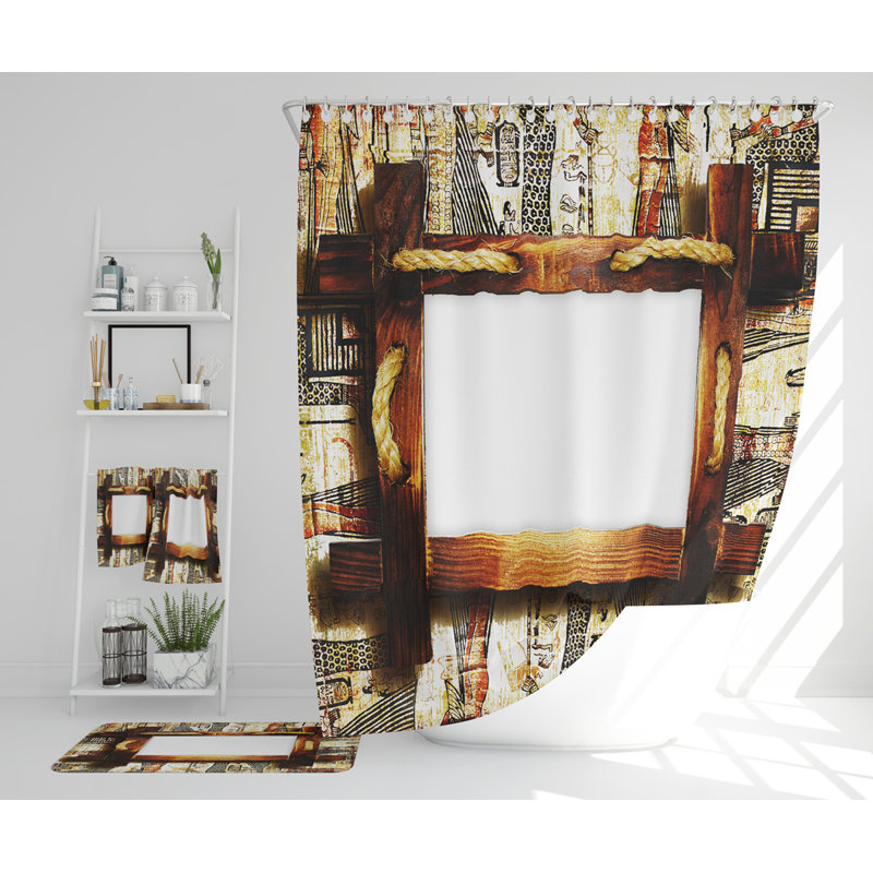 Nasiyah Polyester Shower Curtain Set