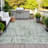 Machine Washable Indoor/Outdoor Bernadette ACN2130 Striped Rug-114000025