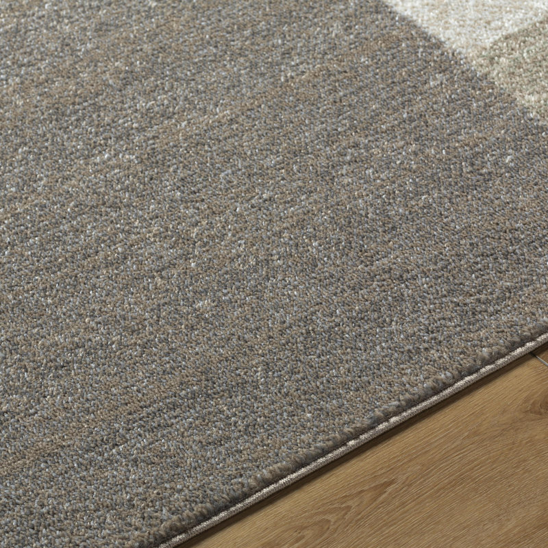 Braston Abstract Indoor Rug, Rectangle 5'3" x 7'
