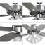 Hutcheson Ventilateur de plafond blanc à 5 pales avec moteur AC-2098744326