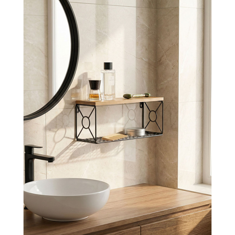 2 Piece Solid Wood Bracket Shelf