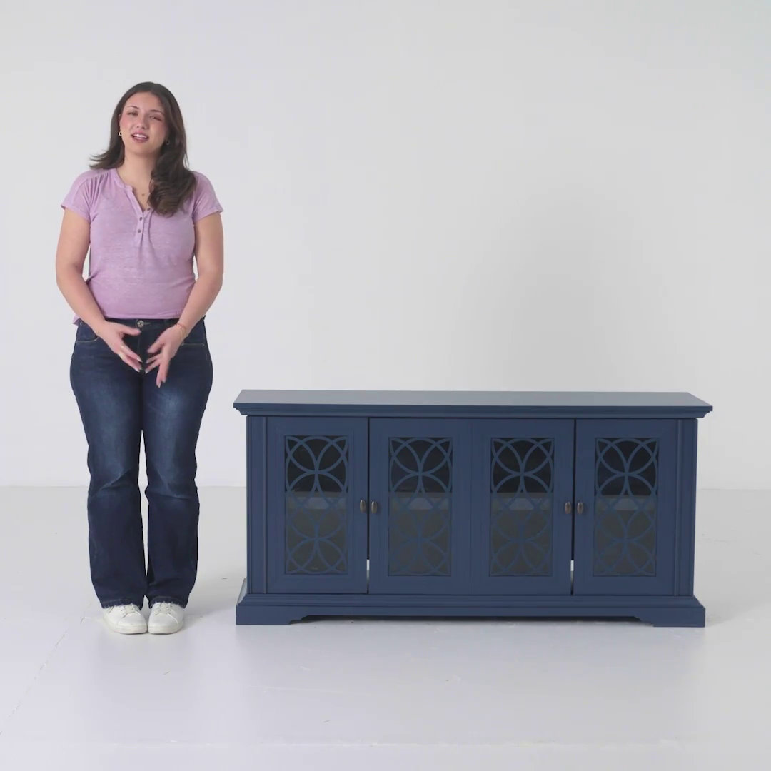 Kitschi Living Systems テレビ本体 透明な青 Lark Manor™ Ellzey TV Stand for TVs up to 65