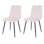Kalie Pair of Dining Chairs, Upholstered Straight Stitch Fabric