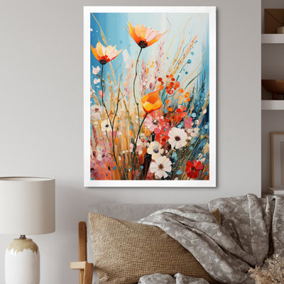 «Garden Delights Wild Expression Blooms I», reproduction d'art sur toile