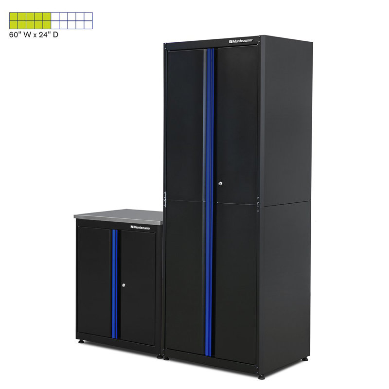 2 Piece Steel Garage Organization Cabinet