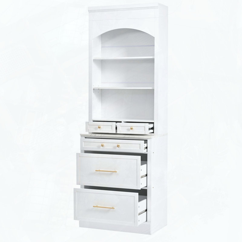 Armoire de rangement autoportante avec garde-manger