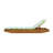 Acacia Wood Chaise Lounge with 2-Fold Thin Cushion - Outdoor Recliner with Water-Repellent Cushion, 79.6" L x 29" W, 300 lbs