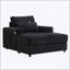 Canapé de style moderne avec repose-pieds avec rangement, ports USB, porte-gobelets et poches latérales pour le salon-79472872