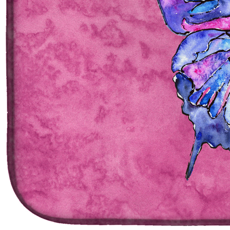Tapis de séchage papillon, Rose