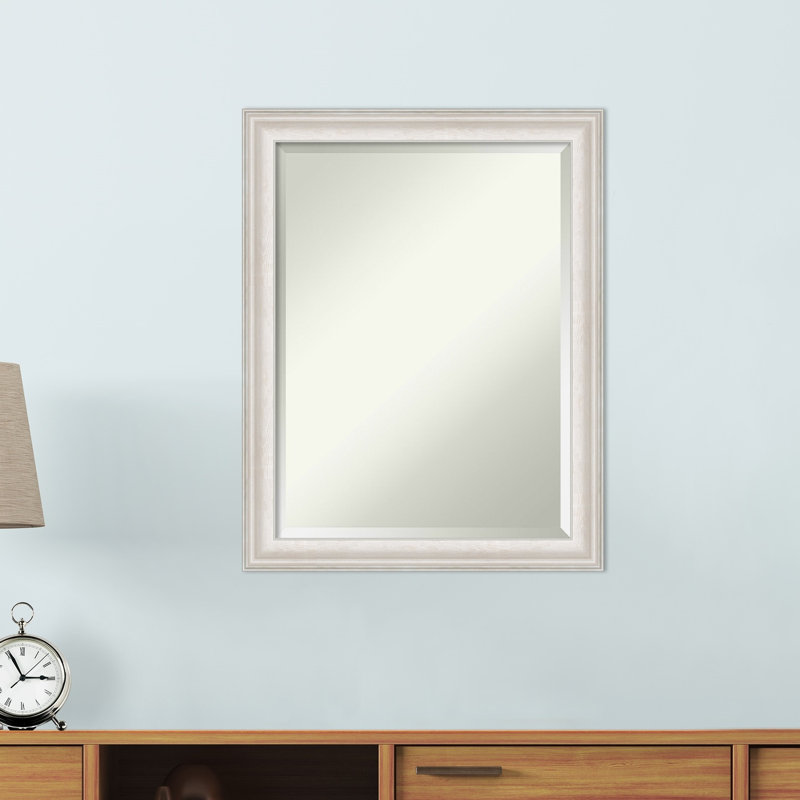Reshard Wall Mirror, White Wash Silver, 28" x 22"