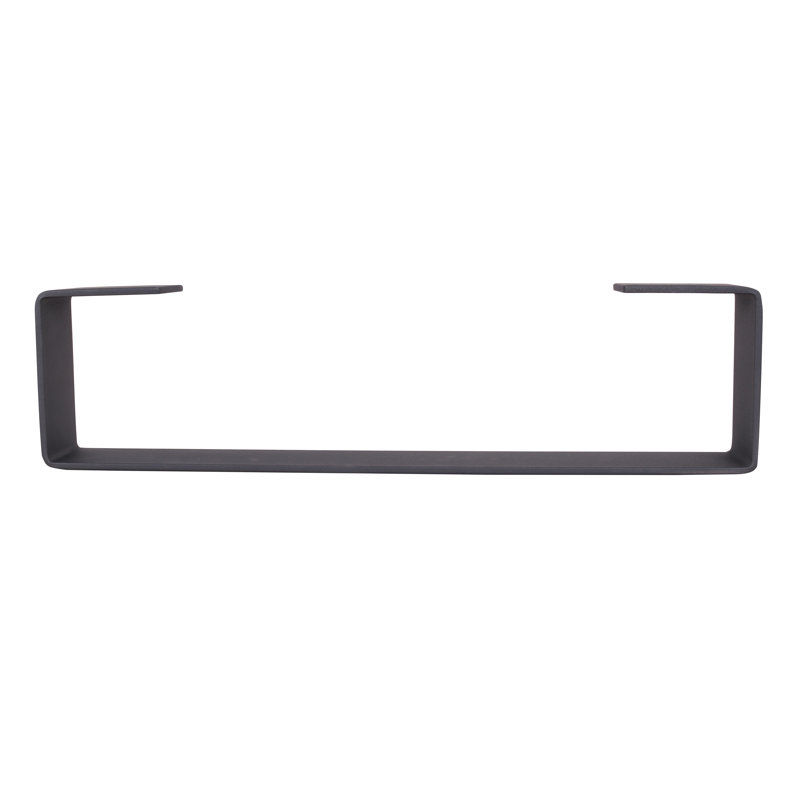 2 pieds de table basse de 8 po x 8 po, pieds de table en acier robuste en forme de U, style campagnard, pieds d'armoire, pieds de canapé, pieds de repose-pieds, pieds de bricolage, noir