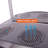  Mesh Back Stacking Arm Chairs with Upholstered Fabric Seat and Lumbar Support 2 Pack-88170311