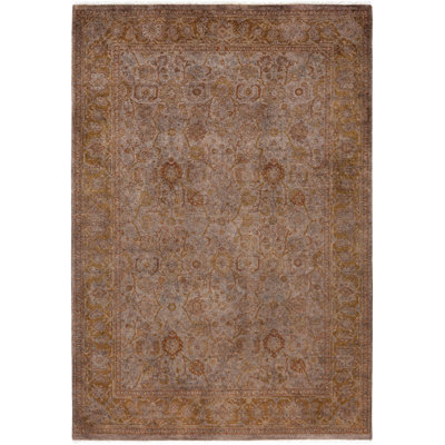 Overdyed One-of-a-Kind 4' 2" X 6' 1" Hand Knotted Area Rug