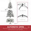 Arbre de Noël artificiel enneigé 7,5 pi avec branches réalistes, vert