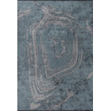 Rapture Gray/Blue Abstract Luxury Area Rug