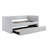 Contemporary Twin Gray Corduroy Daybed With Pull - Out Trundle, Modern Style For Living Space, Plywood Frame, Comfortable And , 300lbs Limit Living, Trundle ,-118953225