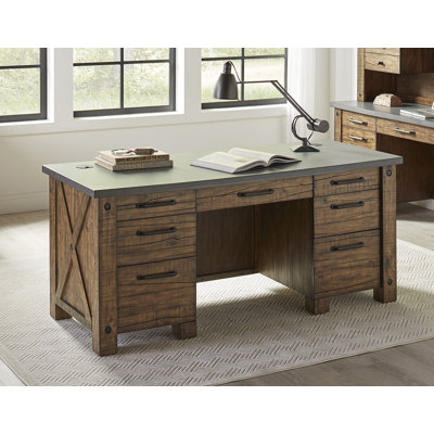 Bureau de direction en bois massif Lathyn