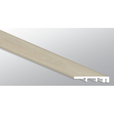 Toasted Ivory 0.26 in. T x 94 in. L x 1.77 in. W Luxury Vinyl Flooring Trim End Cap Molding