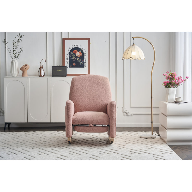Chaise berçante Teddy, Rose