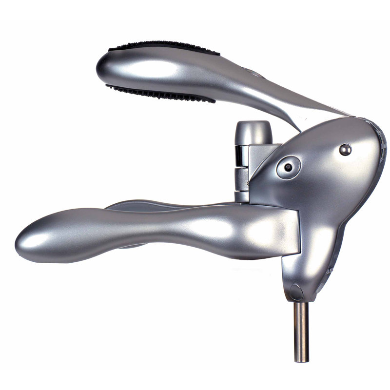 Ouvre-bouteille avec tire-bouchon et coupe-spirale Rabbit Original, Argent