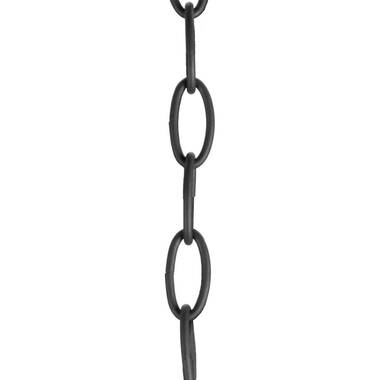 Aspen Creative 21117-91, Steel 17 Feet Heavy Duty Chain & Quick Link Connector for Hanging Up Maximum Weight 50 Pounds in Matte Black