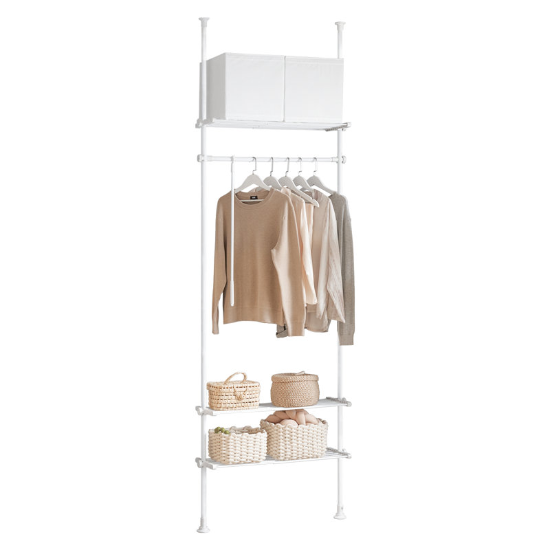 Adjustable Clothing Rack, White