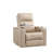 Ryun 33.1'' Wide Contemporary Breathable Leather Power Recliner with Arm Table and Cup holder-995390865