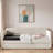 Upholstered Daybed With Trundle And Wood Slat-154159946