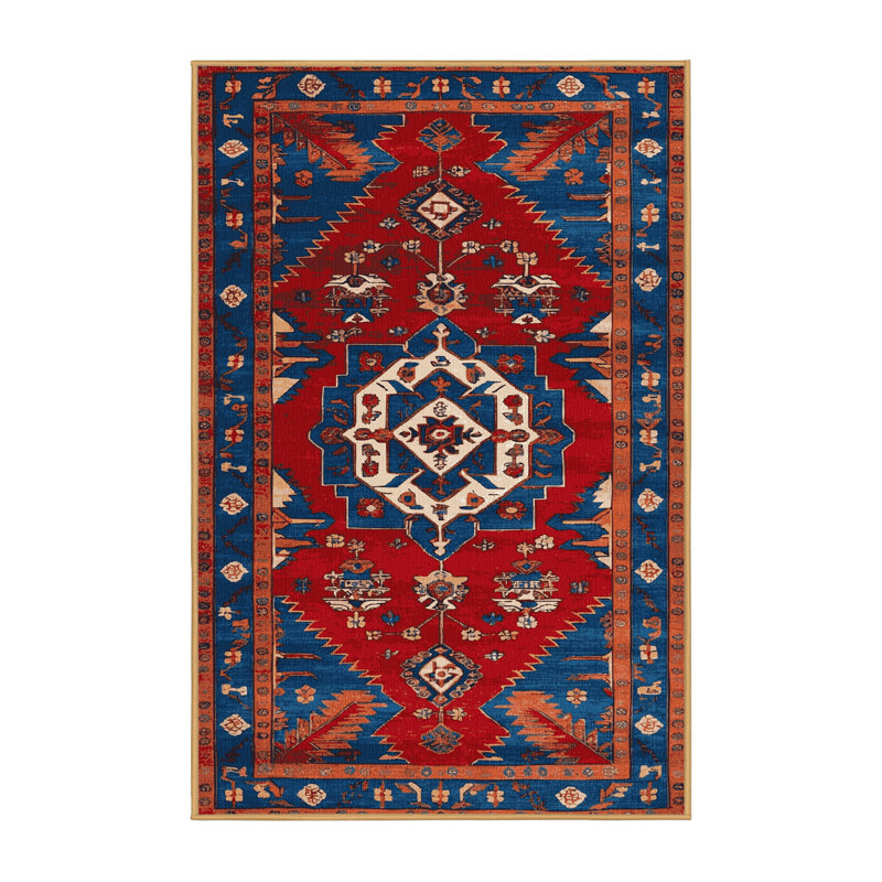Tapis brun turc lavable à la machine, Rectangulaire 3 pi x 5 pi