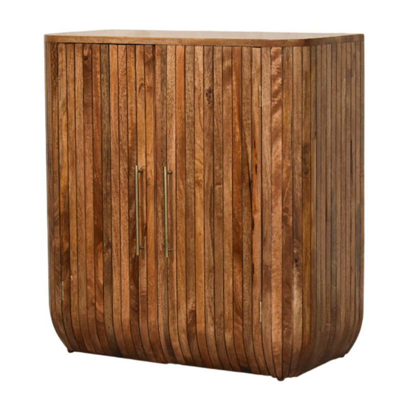Armoire incurvée cannelée
